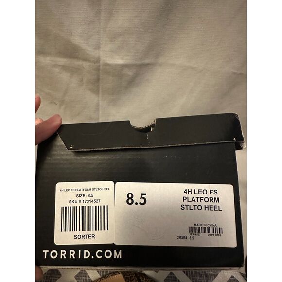 NEW Torrid Leopard Print Stiletto Heel Sandal Size 8.5WW Woman's - Picture 4 of 4